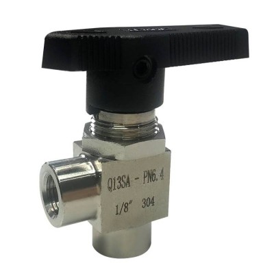 Water Oil Gas Thread 1/4 angle instrumentation stainless ball valve